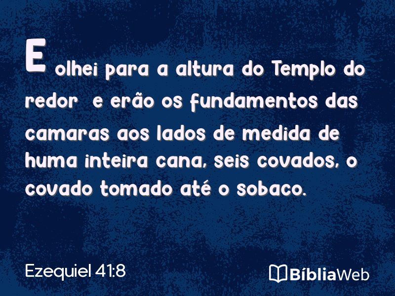 Ezequiel 41:8 em imagem para compartilhar
