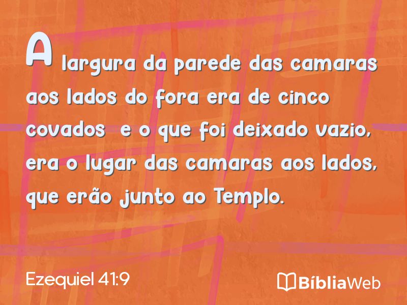 Ezequiel 41:9 em imagem para compartilhar