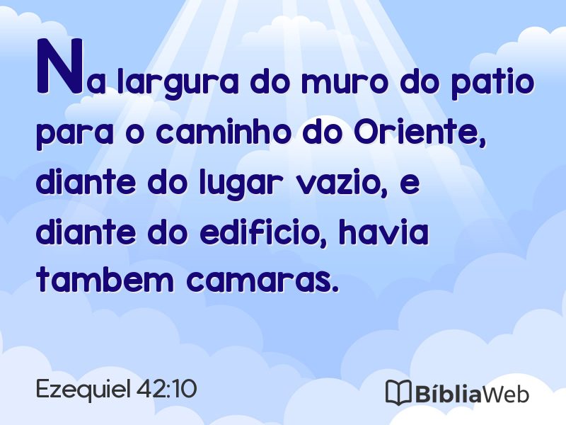 Ezequiel 42:10 em imagem para compartilhar