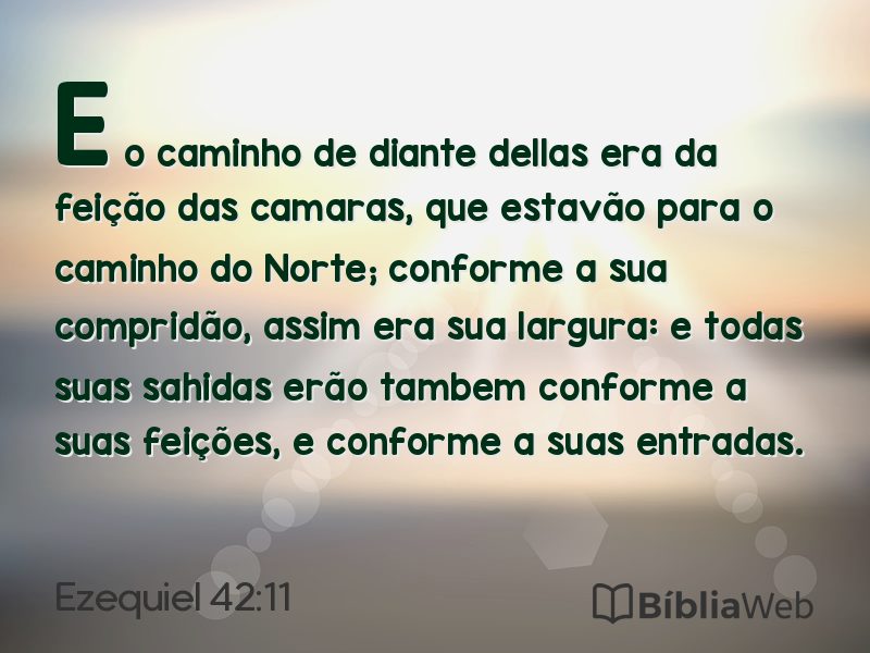 Ezequiel 42:11 em imagem para compartilhar