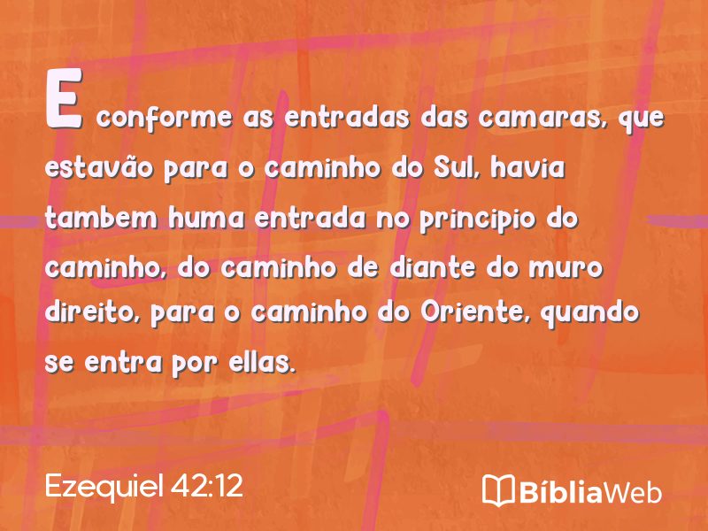 Ezequiel 42:12 em imagem para compartilhar