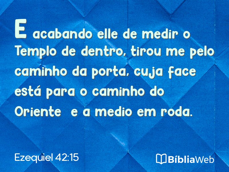 Ezequiel 42:15 em imagem para compartilhar