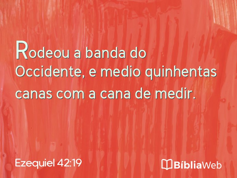 Ezequiel 42:19 em imagem para compartilhar