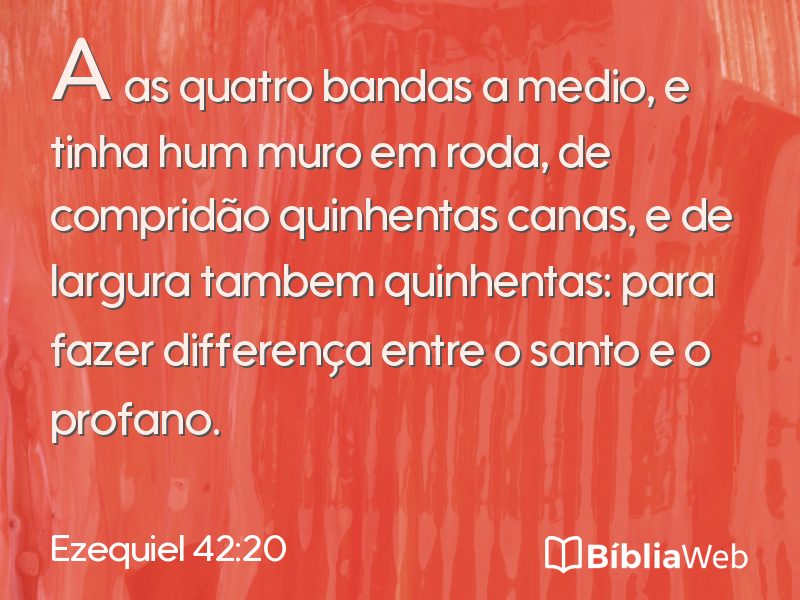 Ezequiel 42:20 em imagem para compartilhar