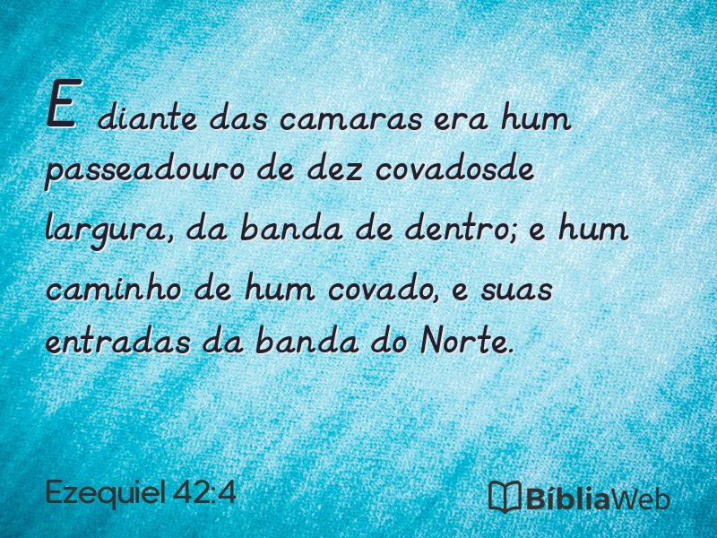Ezequiel 42:4 em imagem para compartilhar