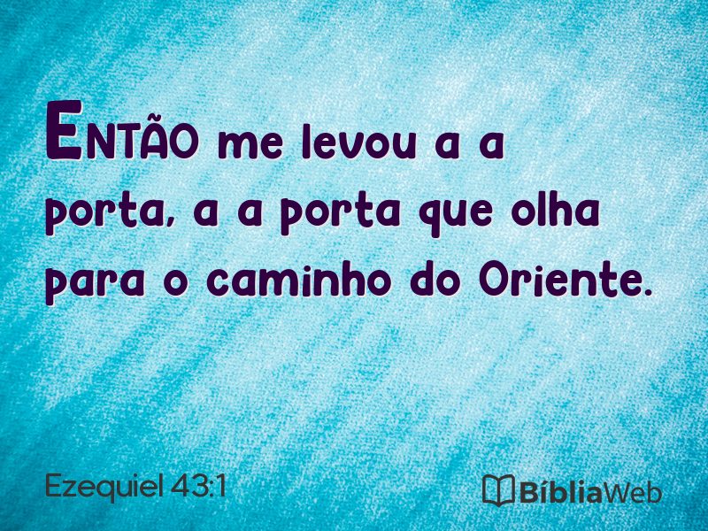 Ezequiel 43:1 em imagem para compartilhar