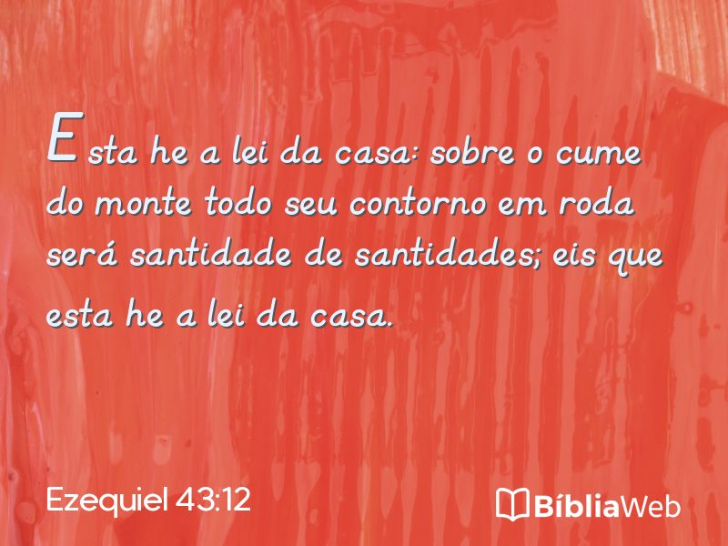 Ezequiel 43:12 em imagem para compartilhar