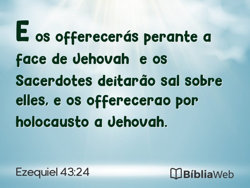 Ezequiel 43:24 em imagem para compartilhar