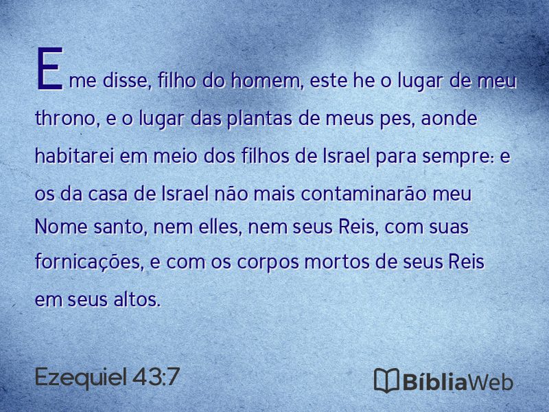 Ezequiel 43:7 em imagem para compartilhar