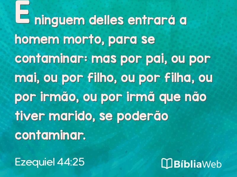 Ezequiel 44:25 em imagem para compartilhar