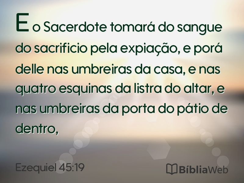 Ezequiel 45:19 em imagem para compartilhar