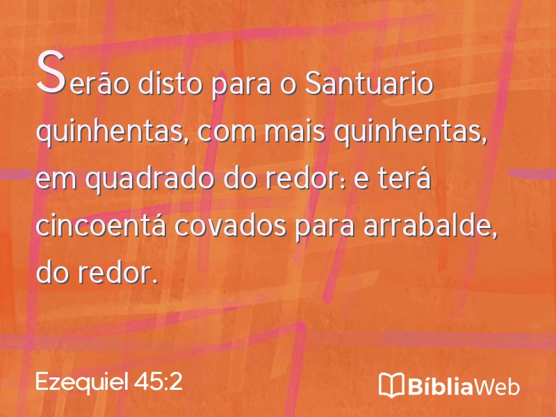 Ezequiel 45:2 em imagem para compartilhar