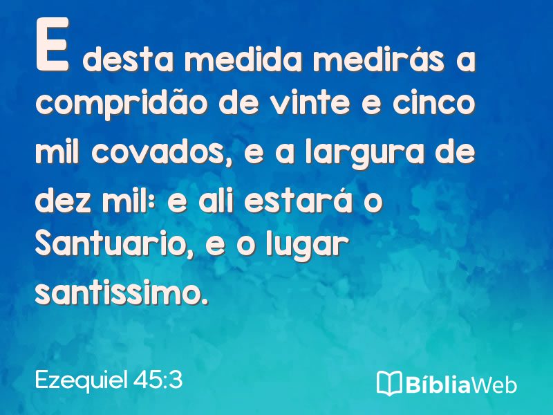 Ezequiel 45:3 em imagem para compartilhar