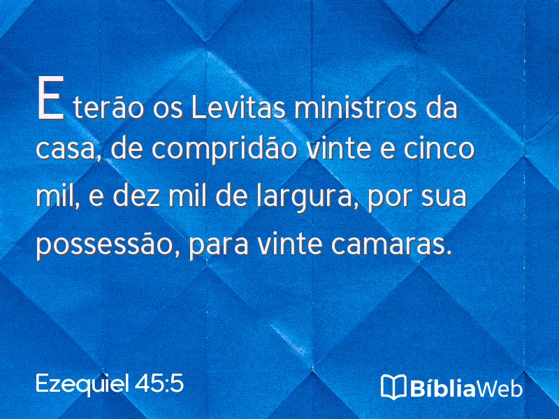 Ezequiel 45:5 em imagem para compartilhar
