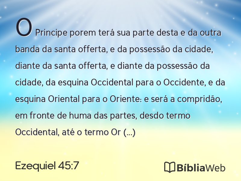 Ezequiel 45:7 em imagem para compartilhar