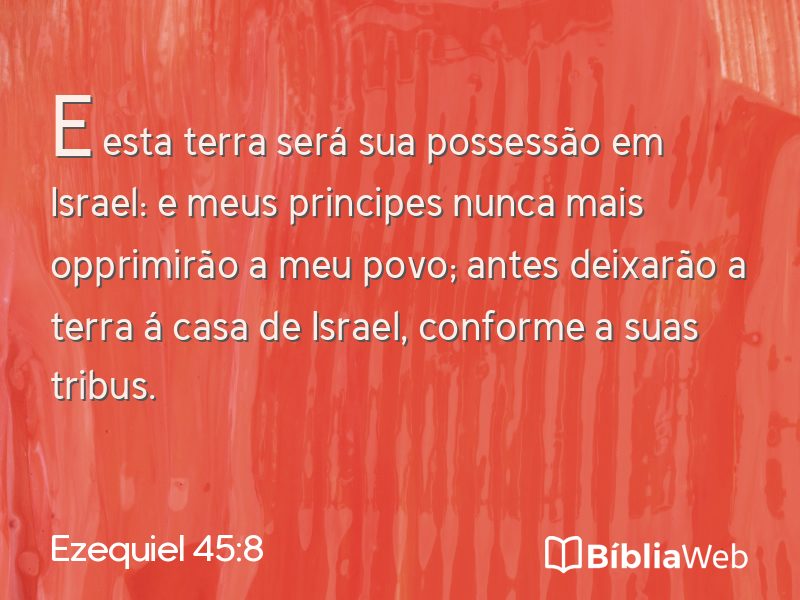 Ezequiel 45:8 em imagem para compartilhar