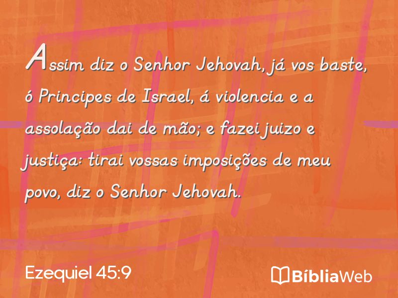 Ezequiel 45:9 em imagem para compartilhar