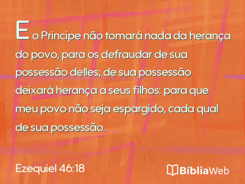 Ezequiel 46:18 em imagem para compartilhar