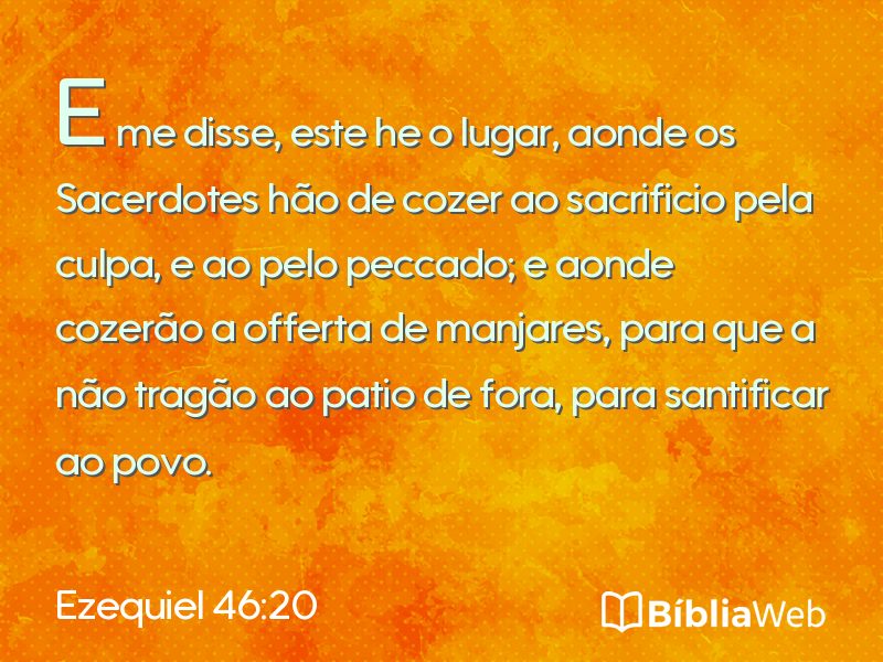 Ezequiel 46:20 em imagem para compartilhar