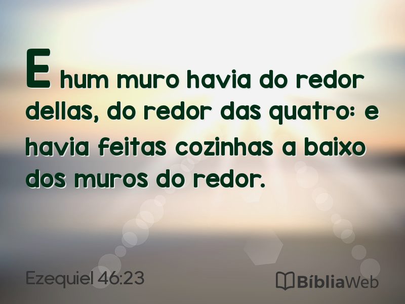 Ezequiel 46:23 em imagem para compartilhar