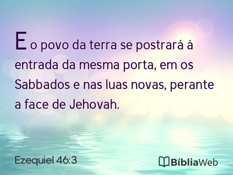 Ezequiel 46:3 em imagem para compartilhar