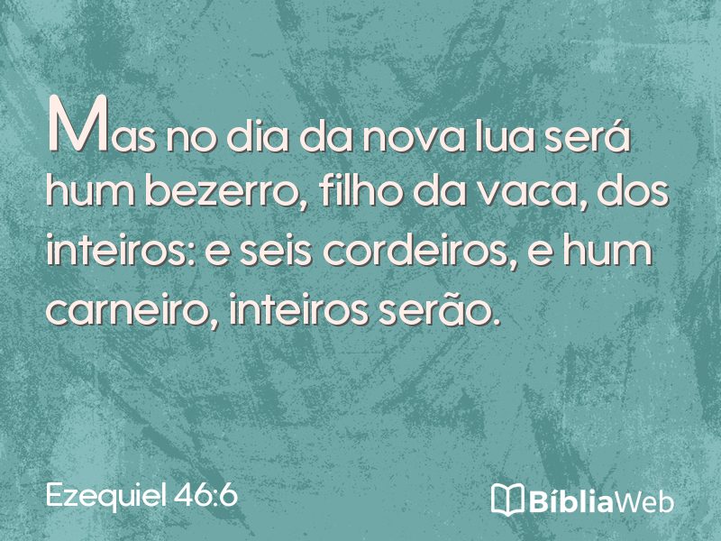 Ezequiel 46:6 em imagem para compartilhar