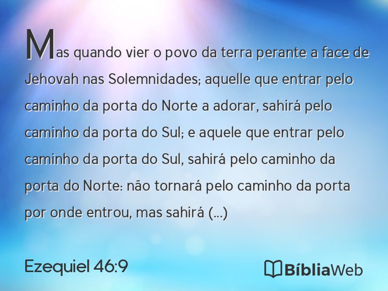 Ezequiel 46:9 em imagem para compartilhar