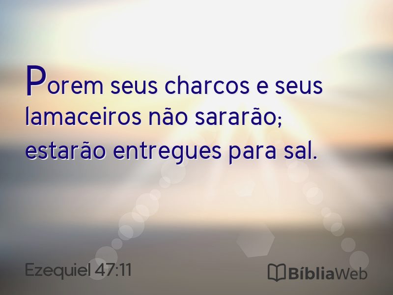 Ezequiel 47:11 em imagem para compartilhar
