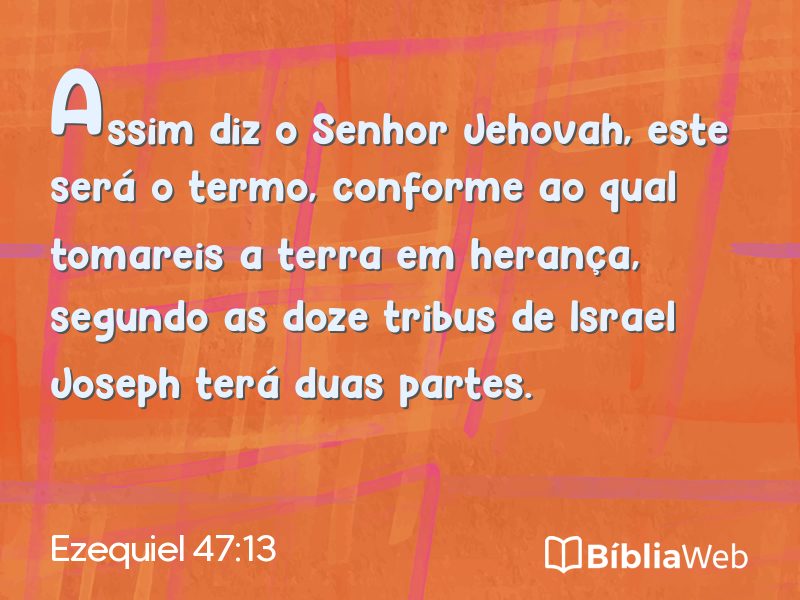 Ezequiel 47:13 em imagem para compartilhar