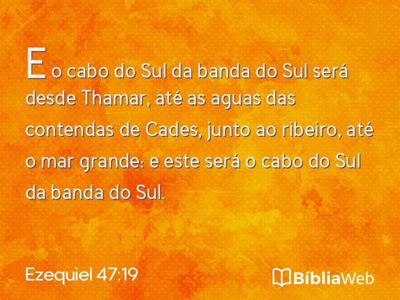Ezequiel 47:19 em imagem para compartilhar