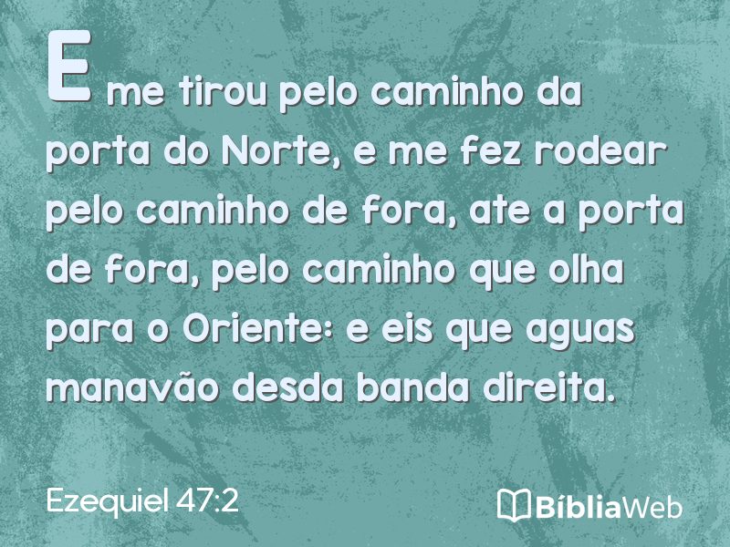 Ezequiel 47:2 em imagem para compartilhar