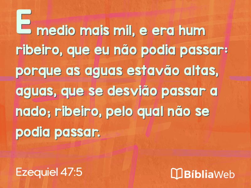 Ezequiel 47:5 em imagem para compartilhar