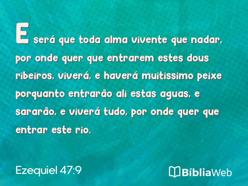 Ezequiel 47:9 em imagem para compartilhar