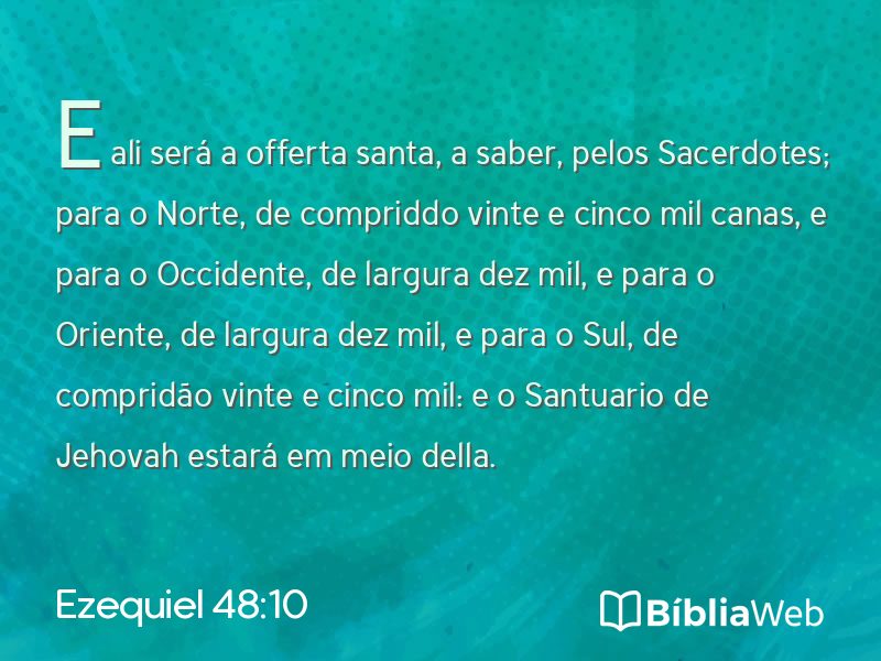 Ezequiel 48:10 em imagem para compartilhar