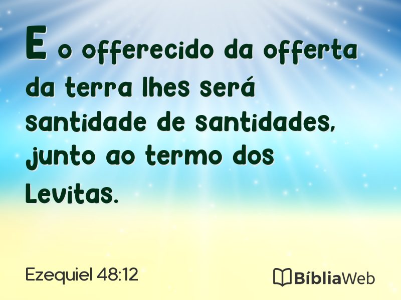 Ezequiel 48:12 em imagem para compartilhar