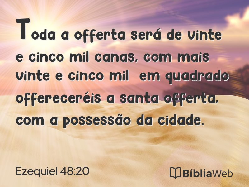 Ezequiel 48:20 em imagem para compartilhar