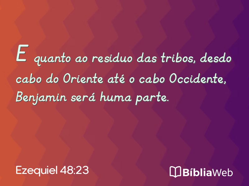 Ezequiel 48:23 em imagem para compartilhar