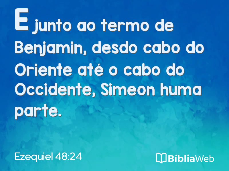 Ezequiel 48:24 em imagem para compartilhar