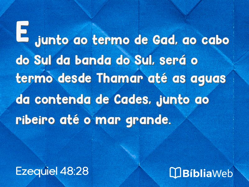 Ezequiel 48:28 em imagem para compartilhar