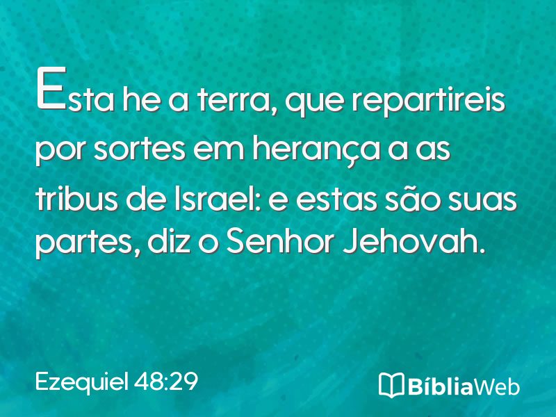 Ezequiel 48:29 em imagem para compartilhar