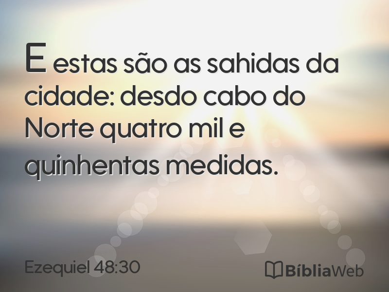 Ezequiel 48:30 em imagem para compartilhar