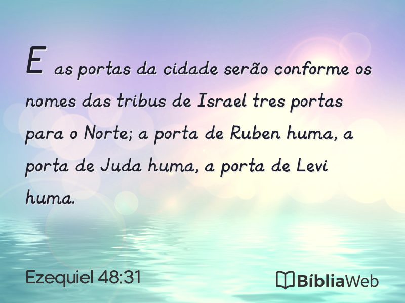Ezequiel 48:31 em imagem para compartilhar