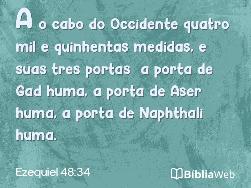 Ezequiel 48:34 em imagem para compartilhar