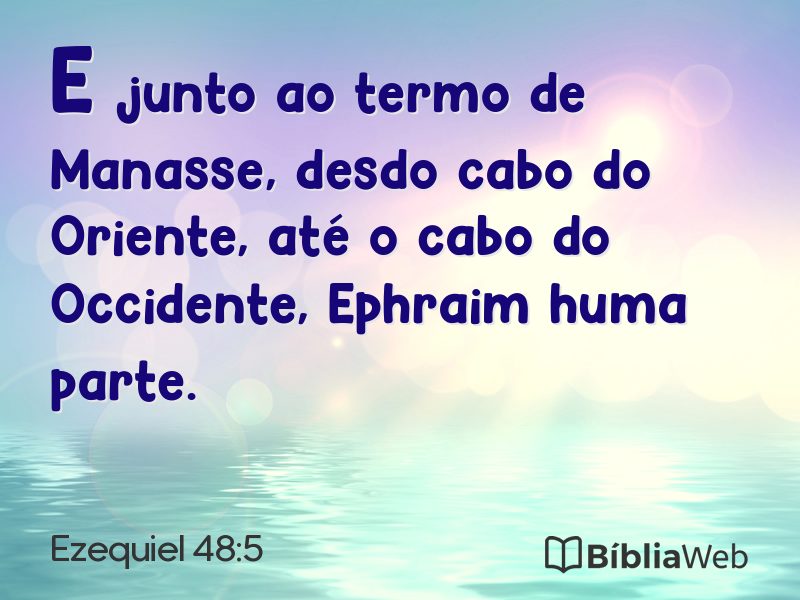 Ezequiel 48:5 em imagem para compartilhar