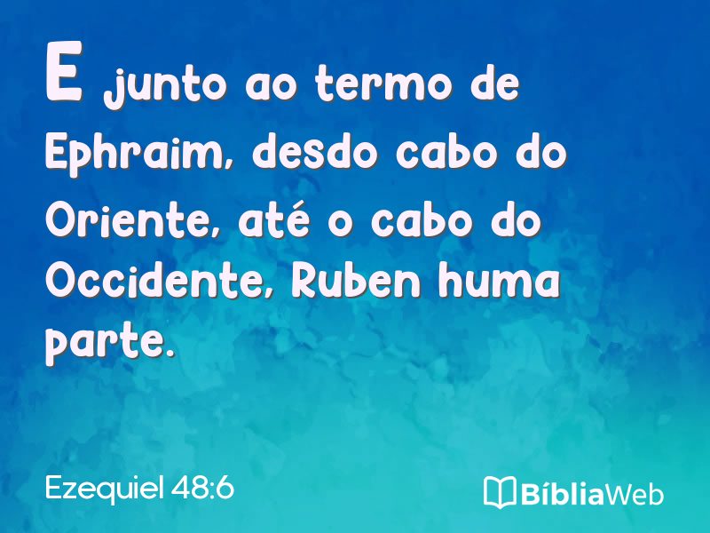 Ezequiel 48:6 em imagem para compartilhar