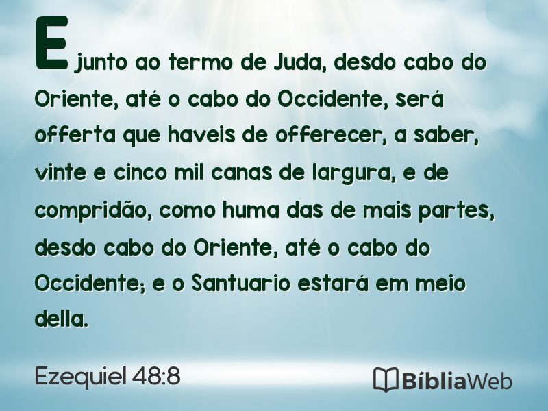 Ezequiel 48:8 em imagem para compartilhar