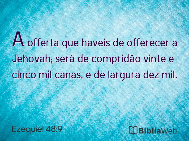 Ezequiel 48:9 em imagem para compartilhar