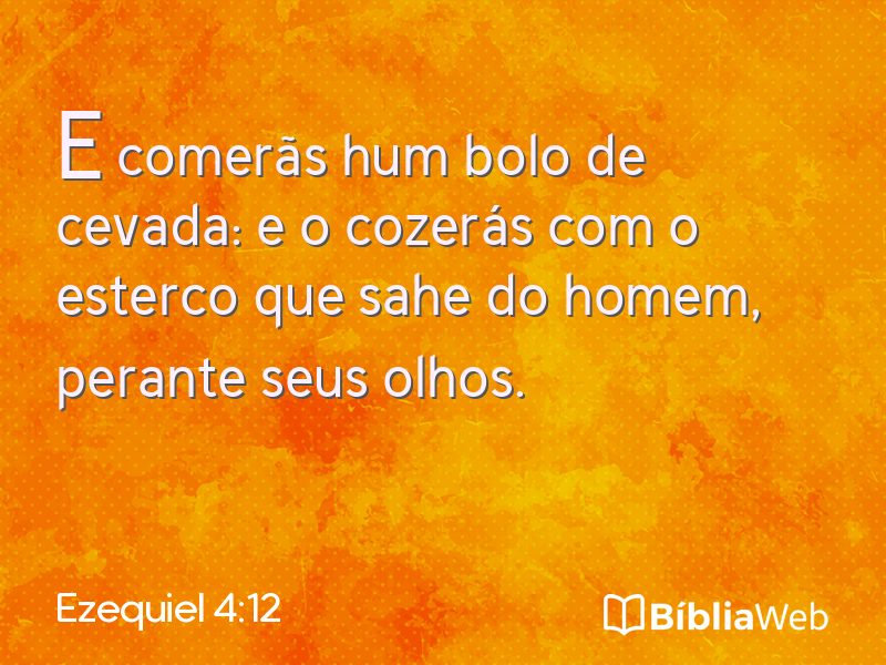 Ezequiel 4:12 em imagem para compartilhar