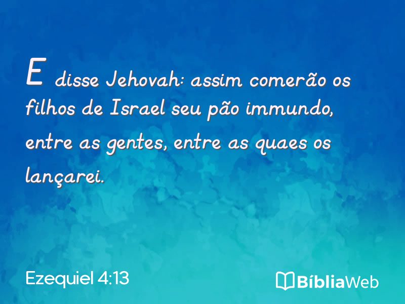 Ezequiel 4:13 em imagem para compartilhar
