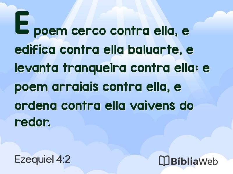 Ezequiel 4:2 em imagem para compartilhar